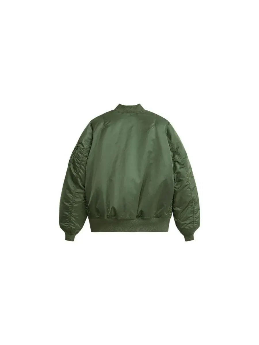 Куртка-бомбер MA-1 с молнией Alpha Industries — изображение 3 из 3, шалфейный