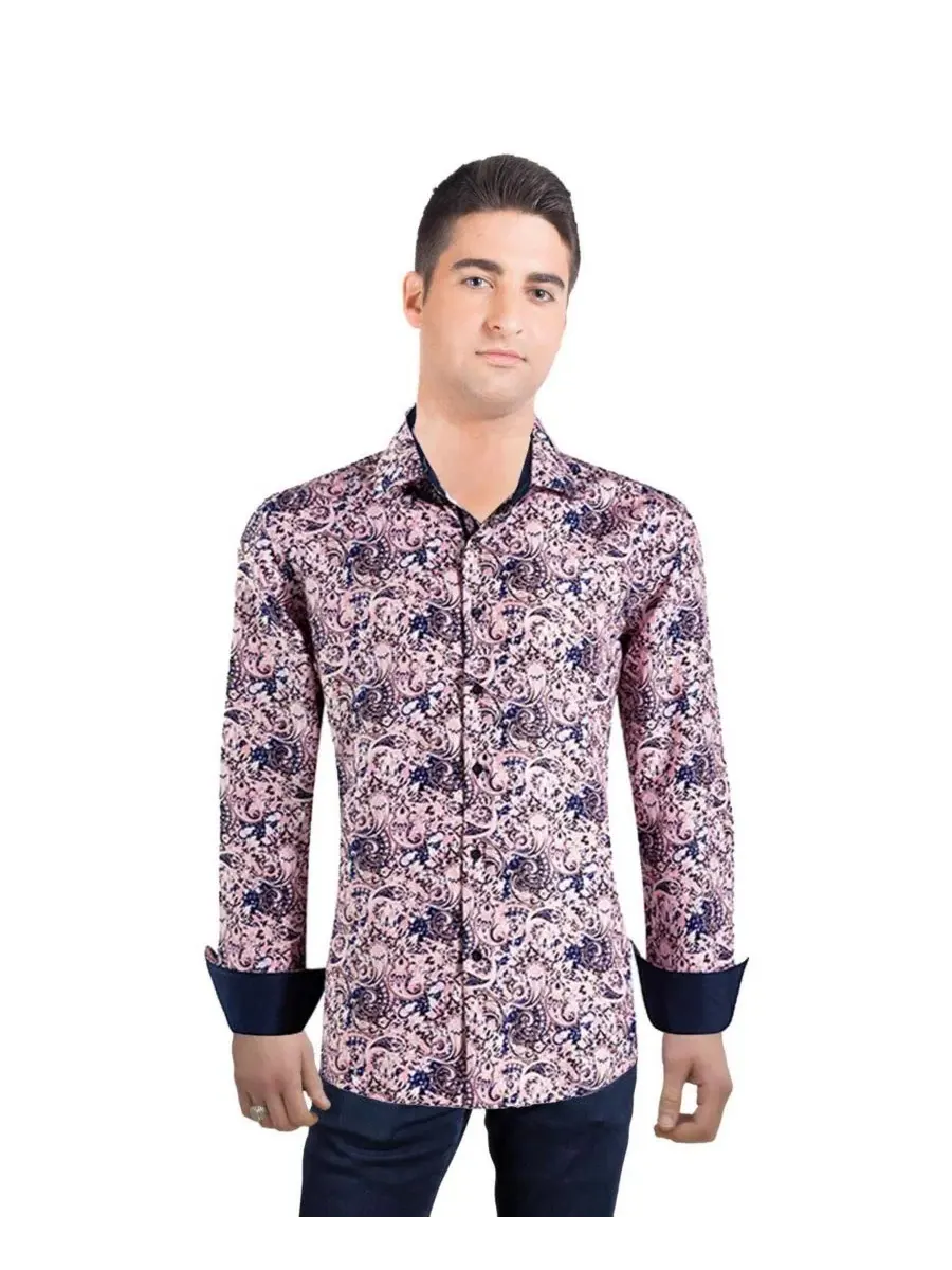 Мужская рубашка с принтом Paisley, Slim Fit Elie Balleh