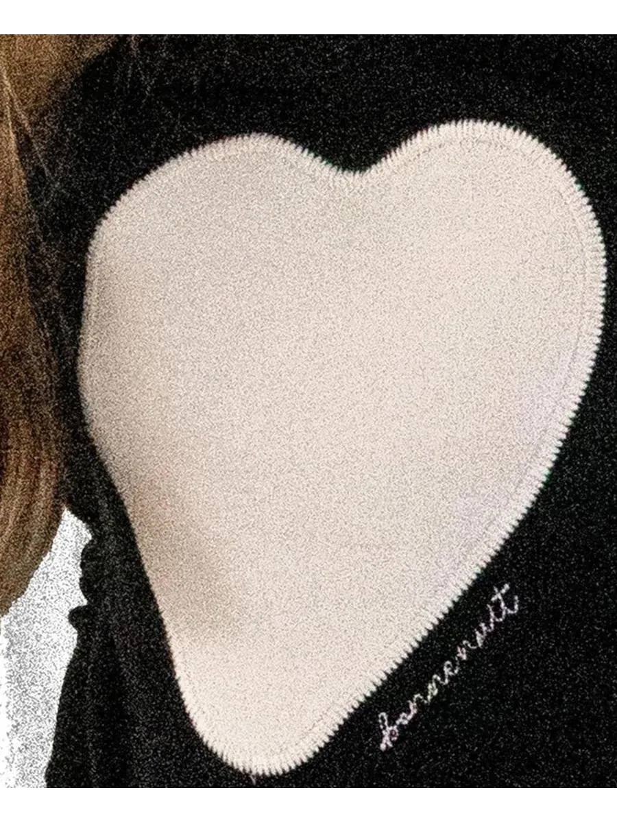 Комплект из футера с принтом Heart/Star NoggiWear — изображение 2 из 3, черный