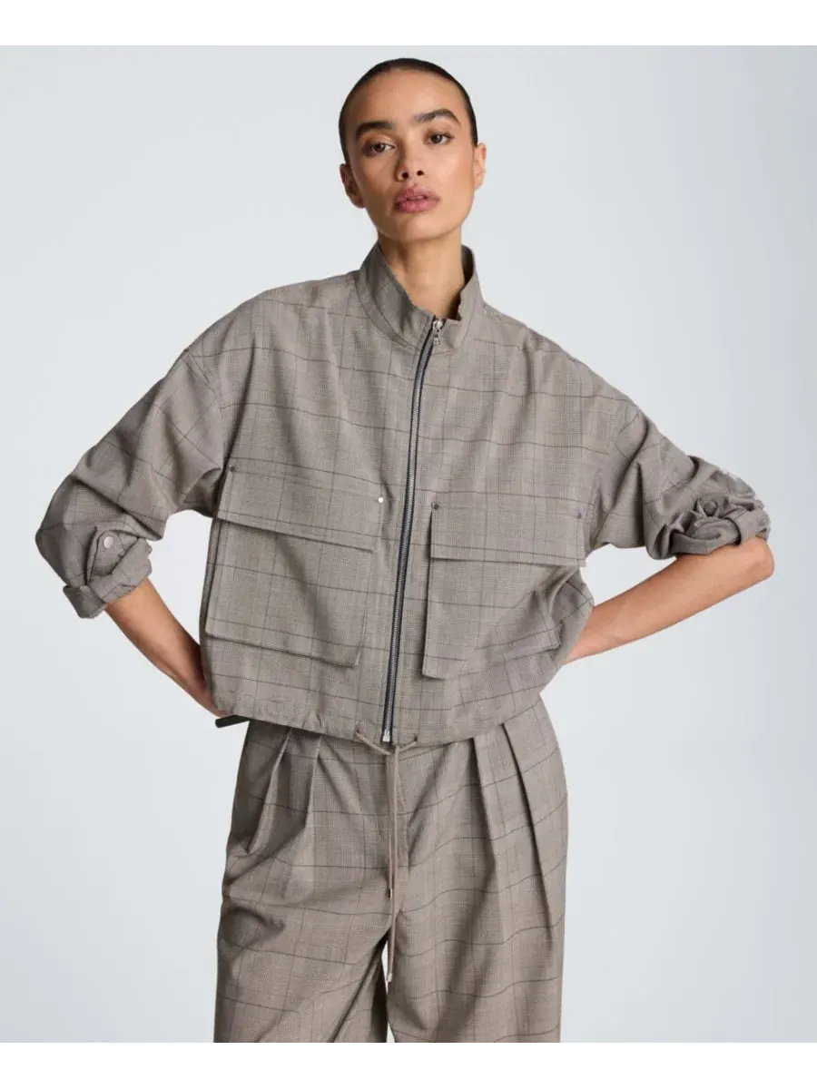 Ветровка женская с воротником-стойкой и клапанами Kenneth Cole
