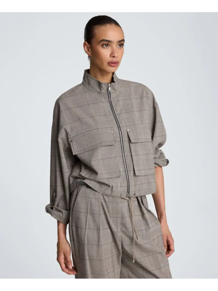 Ветровка женская с воротником-стойкой и клапанами Kenneth Cole — изображение 3 из 6, бежевый