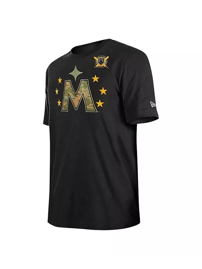 Мужская черная футболка Minnesota Twins 2024-Armed Forces Day New Era — изображение 2 из 3