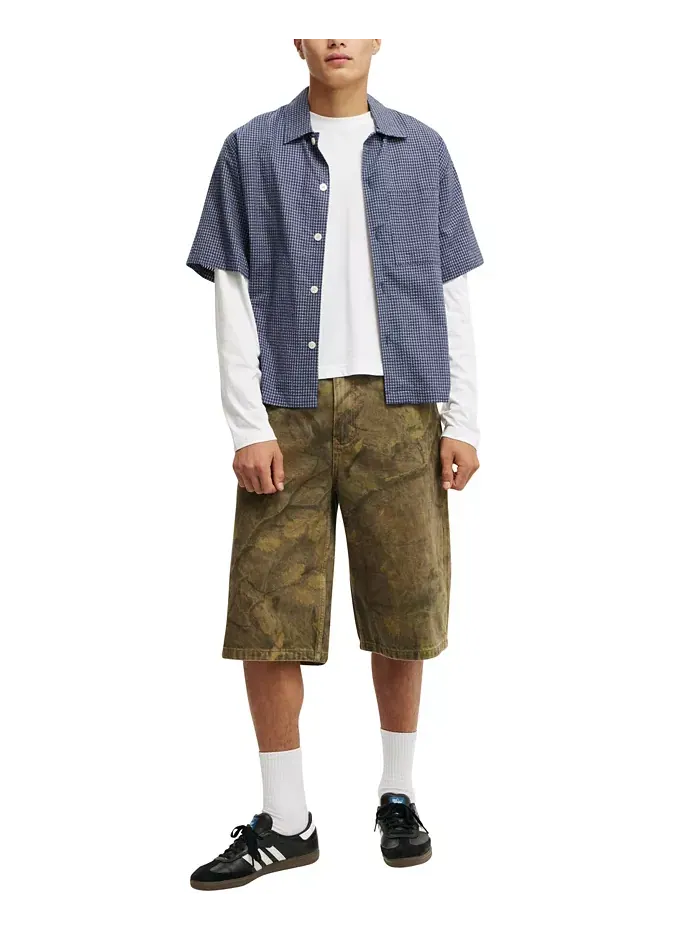 Мужские шорты Super Baggy Jort COTTON ON — изображение 5 из 5, зеленый