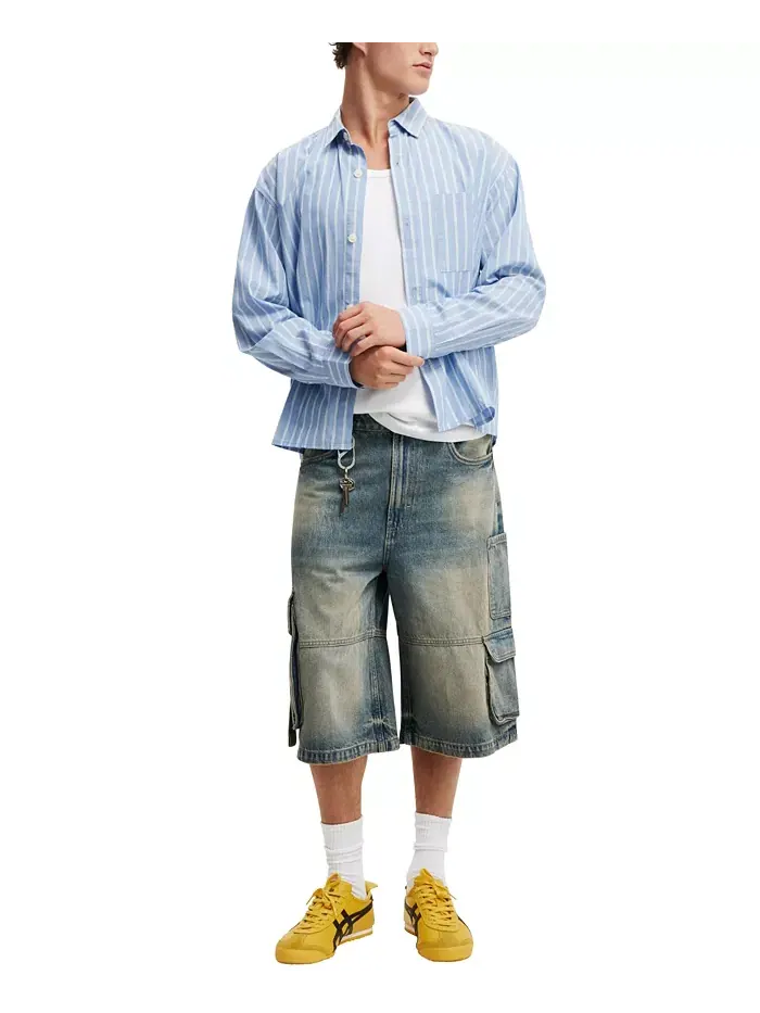 Мужские шорты Super Baggy Jort COTTON ON — изображение 5 из 5, синий