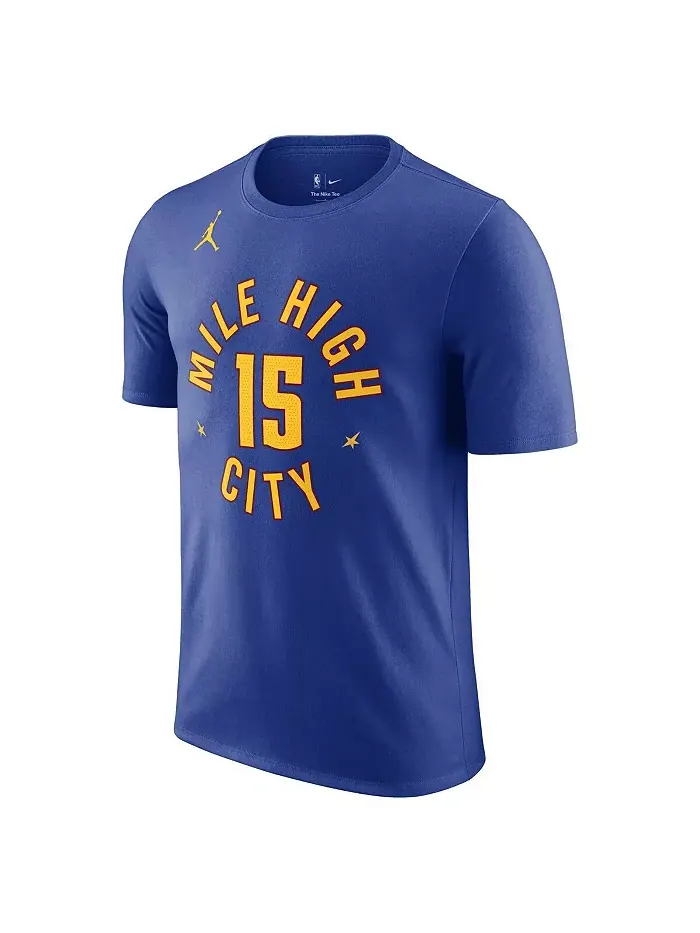 Мужская футболка Nikola Jokic Denver Nuggets с именем и номером, синяя, коллекция Statement Edition — изображение 3 из 3