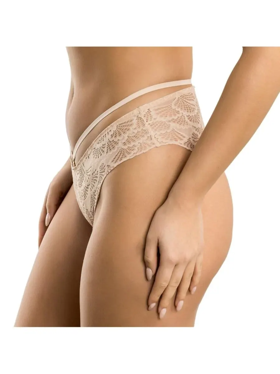 PARFAIT Женские кружевные бриджи Olivia Cheeky с поясом - черные — изображение 2 из 4, розовый