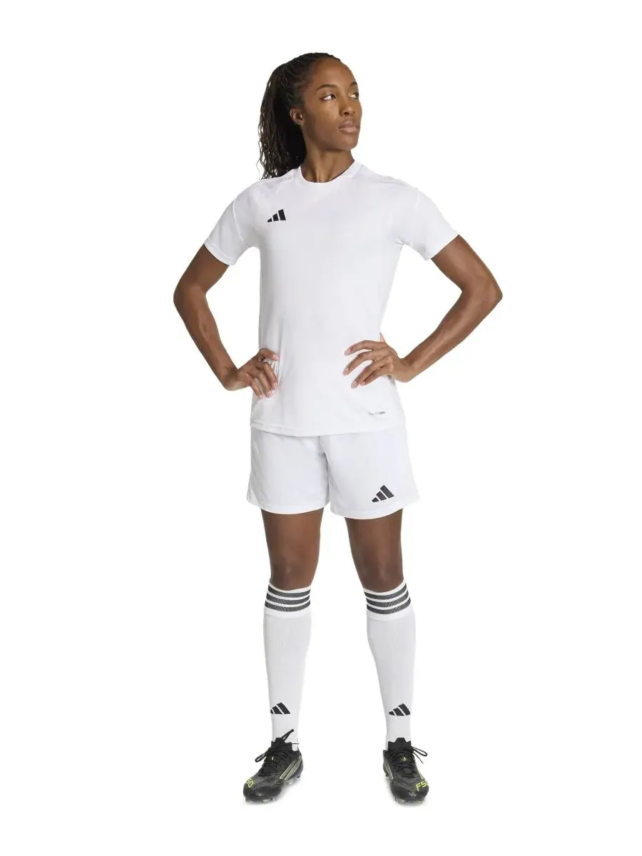 Женская футболка Tiro 26 League Soccer Adidas — изображение 2 из 6, белый/белый/черный