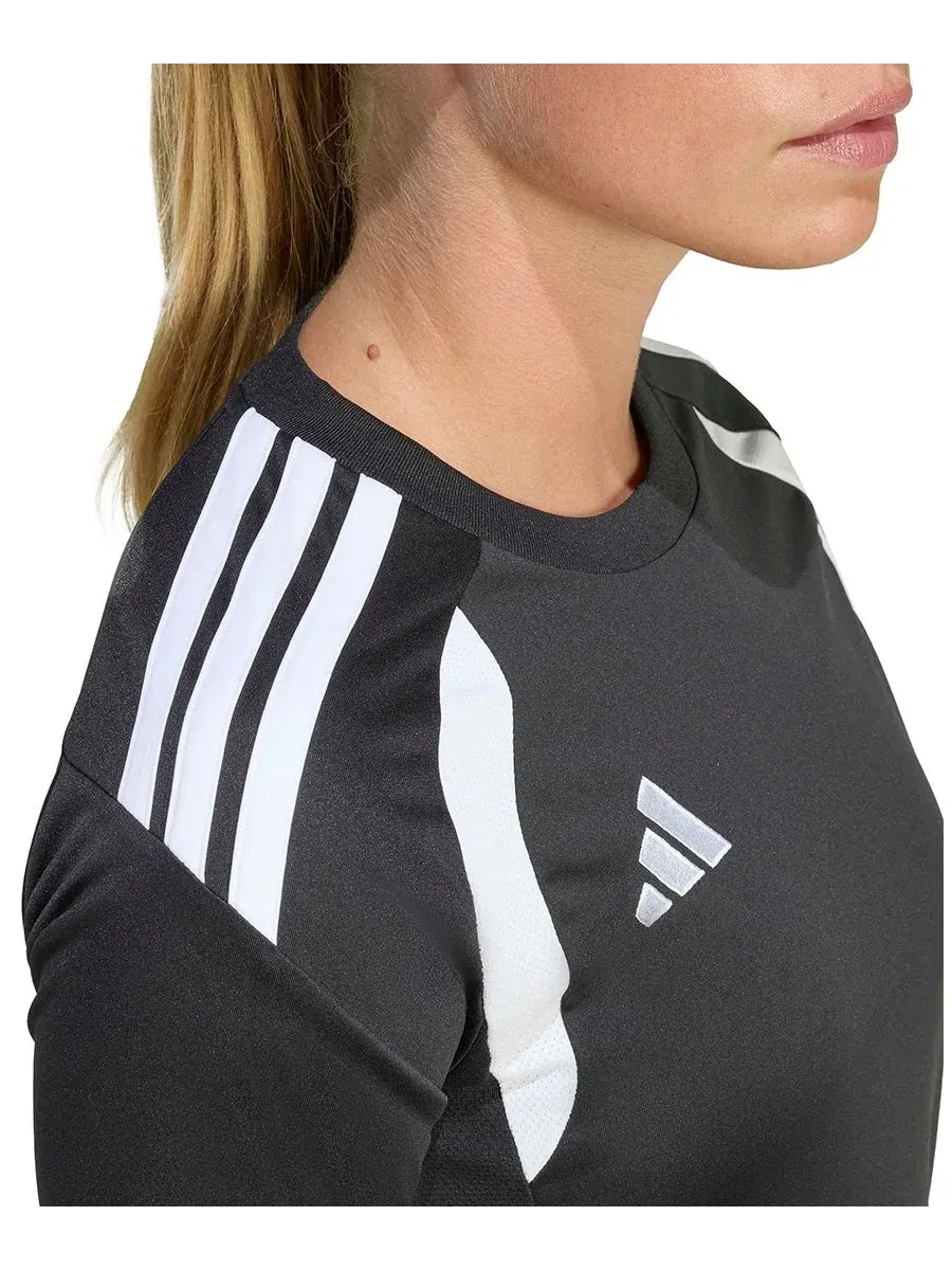 Женская футболка Tiro 26 League Soccer Adidas — изображение 5 из 6, черный/белый