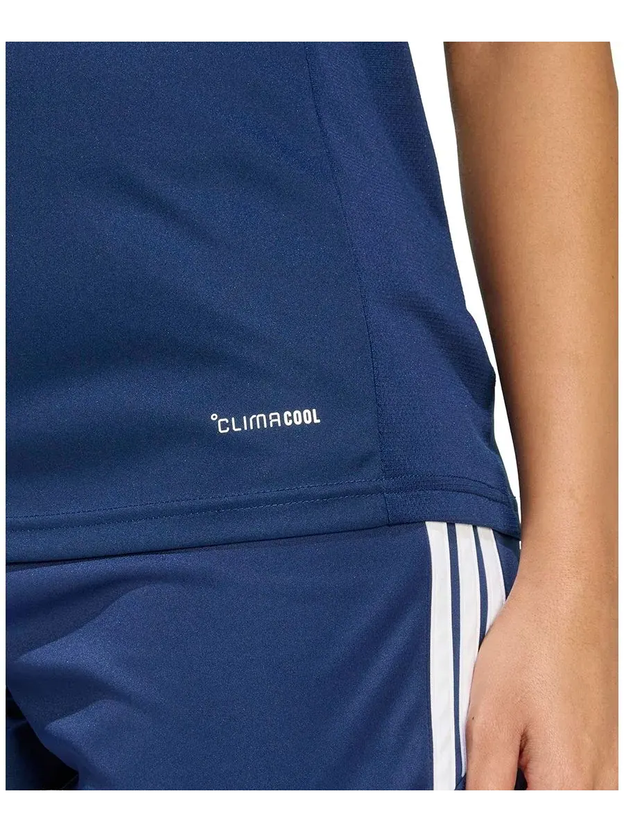 Женская футболка Tiro 26 League Soccer Adidas — изображение 4 из 6, темно-синий синий/белый