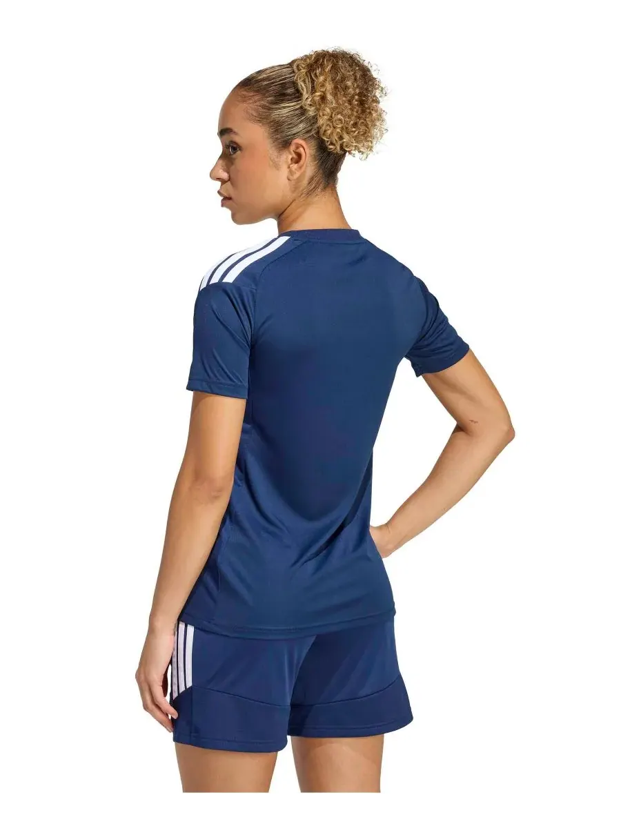 Женская футболка Tiro 26 League Soccer Adidas — изображение 6 из 6, темно-синий синий/белый