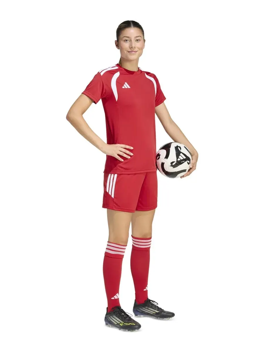 Женская футболка Tiro 26 League Soccer Adidas — изображение 2 из 6, красный/белый