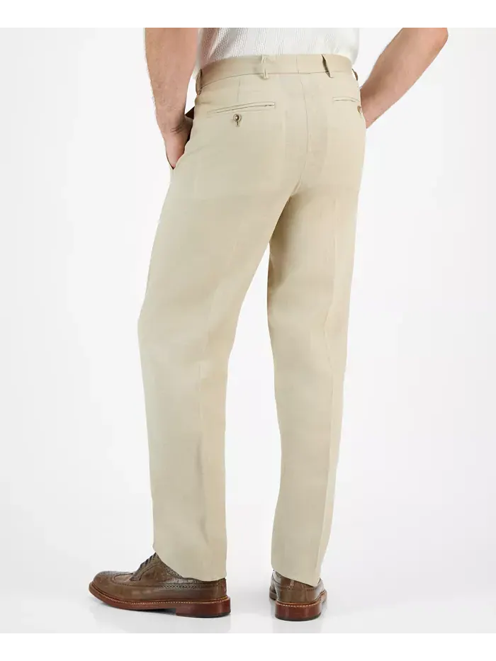 Мужские льняные брюки Modern-Fit Nautica — изображение 2 из 7, бежевый