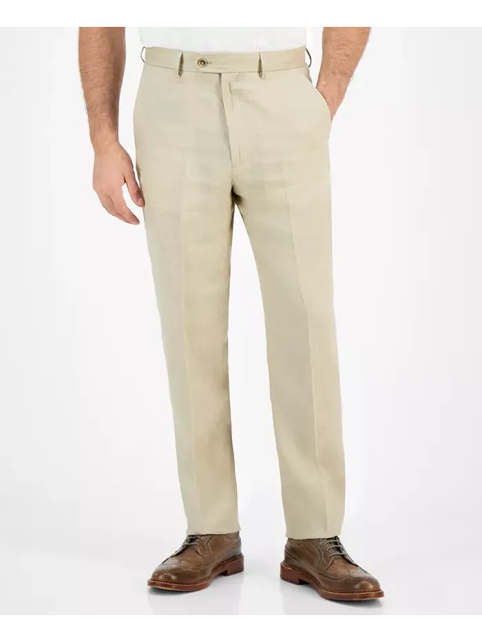Мужские льняные брюки Modern-Fit Nautica — изображение 4 из 7, бежевый