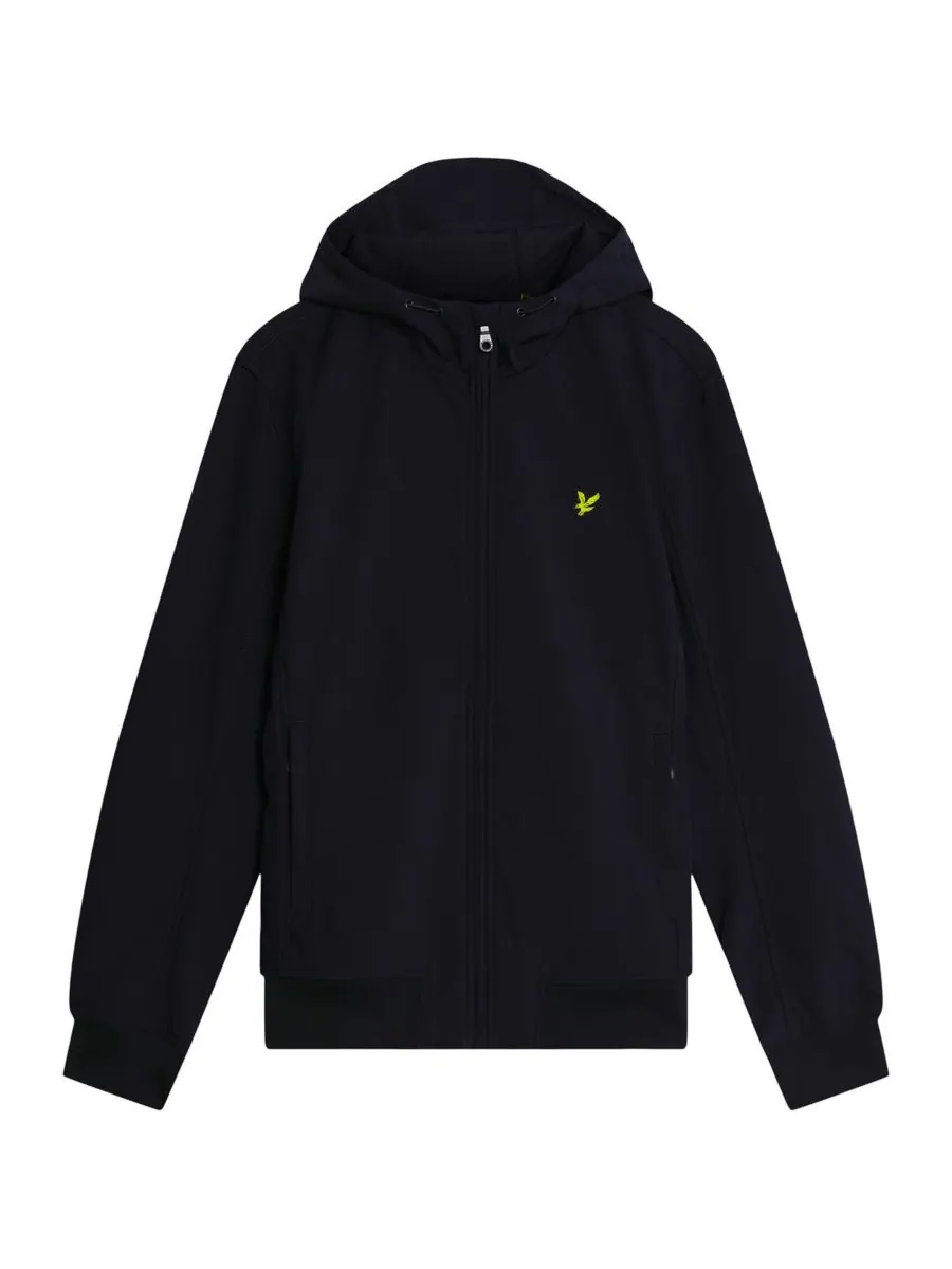 Мужская куртка из софтшелла с сетчатой спинкой и длинными рукавами Lyle & Scott — изображение 2 из 3, темный темно-синий