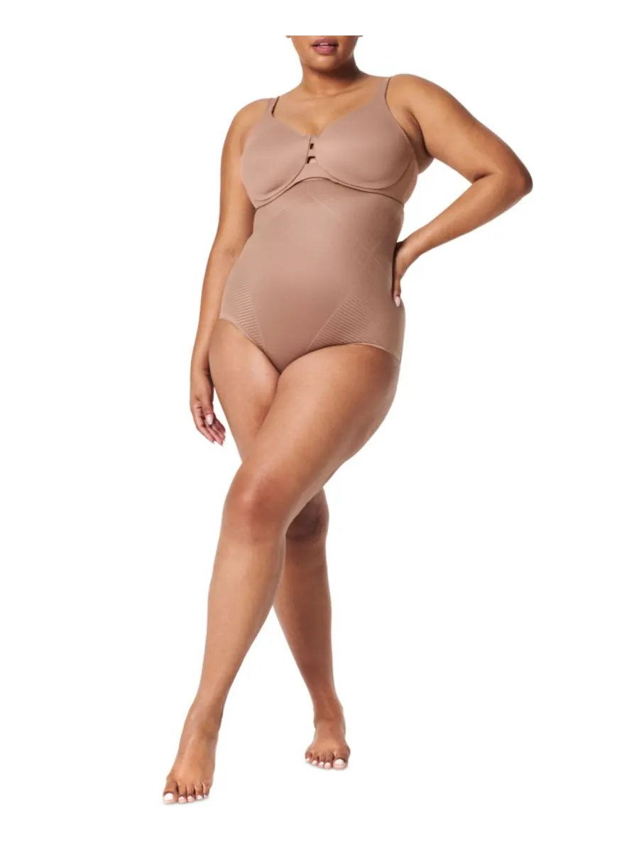 Женские корректирующие трусики Thinstincts с высокой талией, артикул 10402R SPANX — изображение 3 из 3, кафе-лате