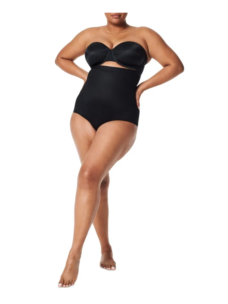 Женские корректирующие трусики Thinstincts с высокой талией, артикул 10402R SPANX — изображение 3 из 3, черный
