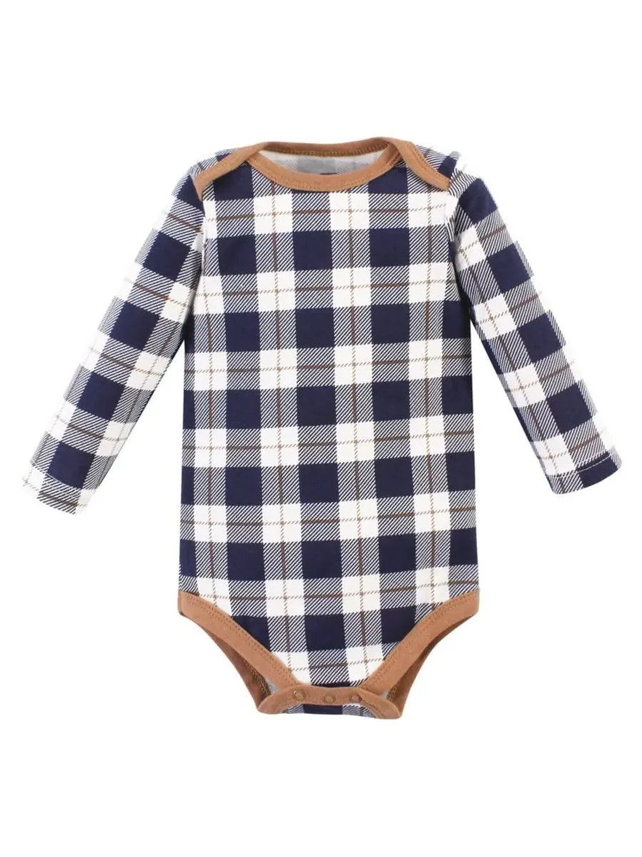 Хлопковые боди с длинными рукавами, комплект из 3 штук Hudson Baby, Football Huddles 3-Pack — изображение 4 из 5