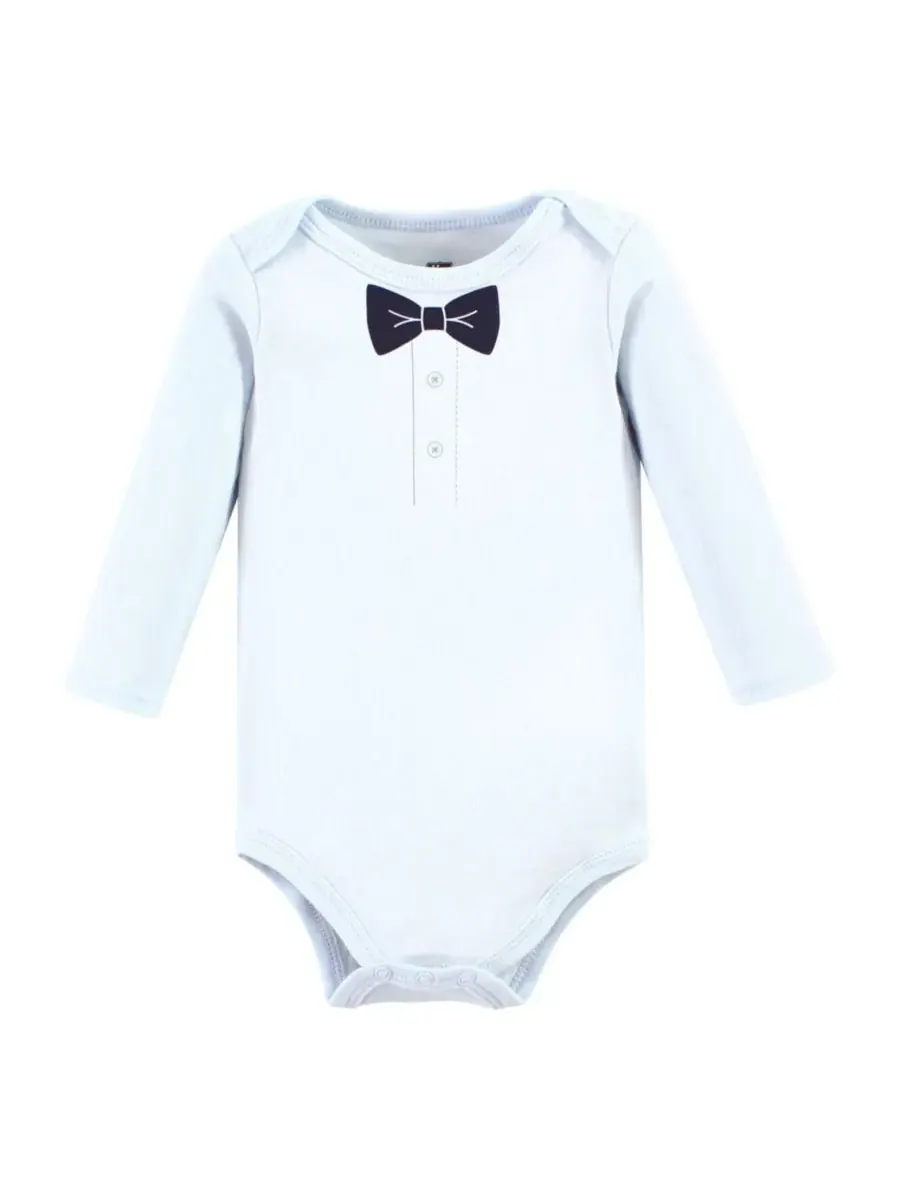 Хлопковые боди с длинными рукавами, комплект из 3 штук Hudson Baby, Hola Ladies 3-Pack — изображение 3 из 5