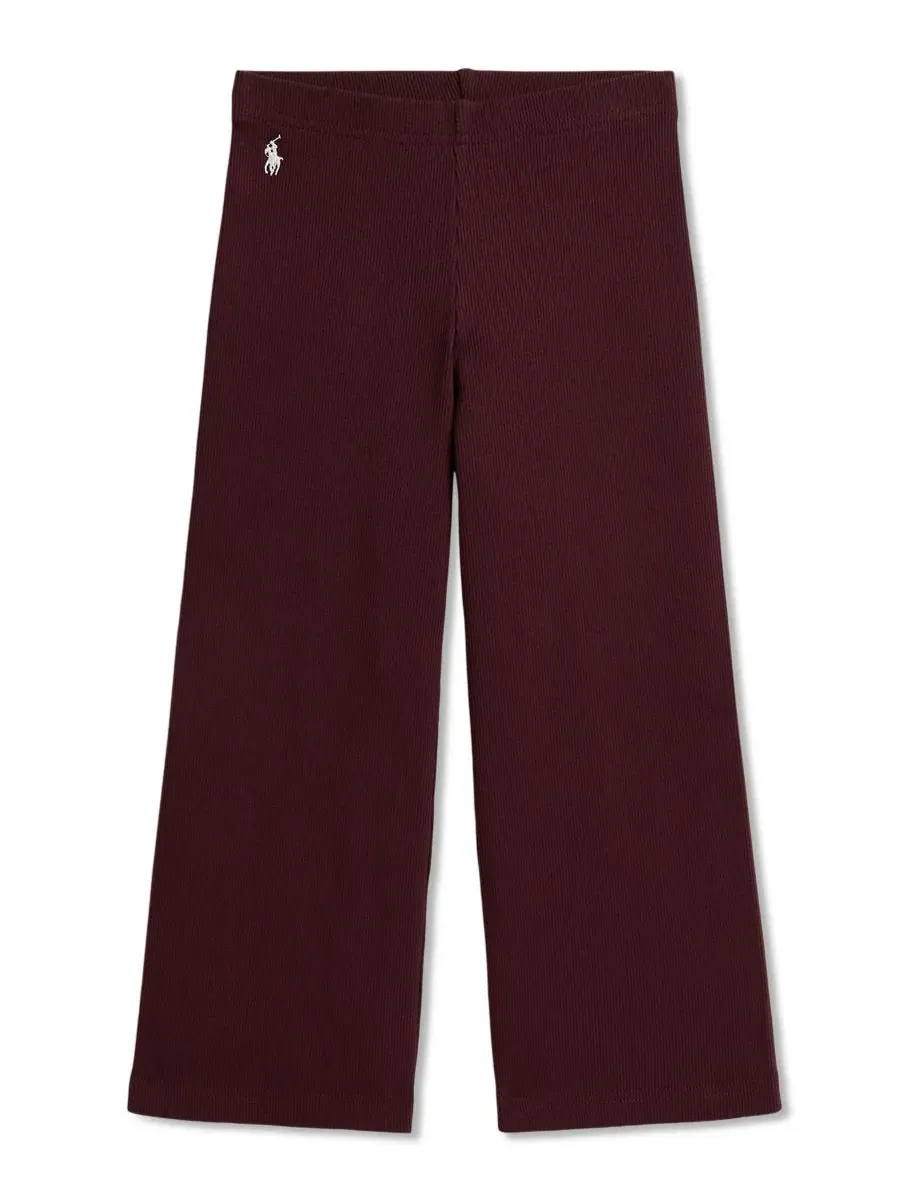Брюки-кюлоты Ribbed Wide-Leg Polo Ralph Lauren, Rich Ruby