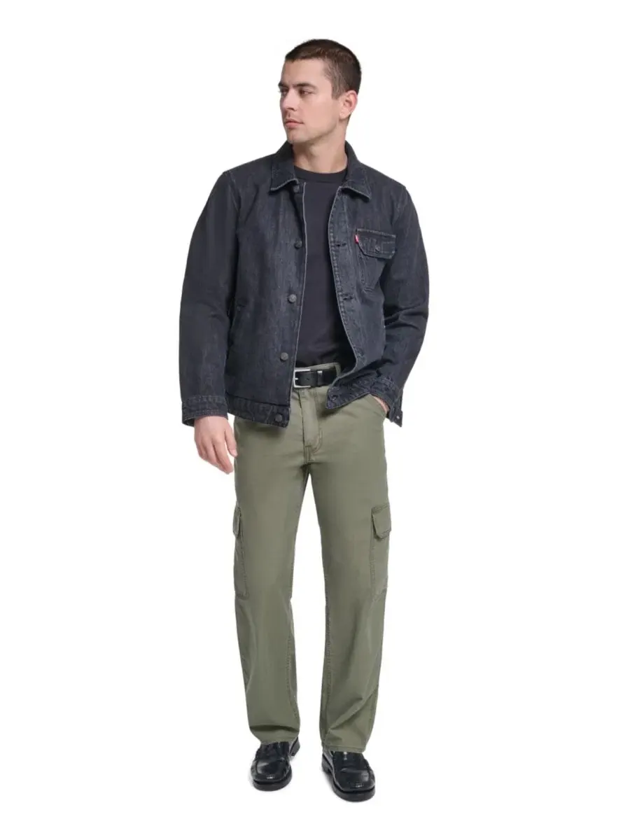 Джинсовая куртка с отложным воротником Levi's Men's Denim Depot Jacket — изображение 2 из 5, черный джинсовый синий