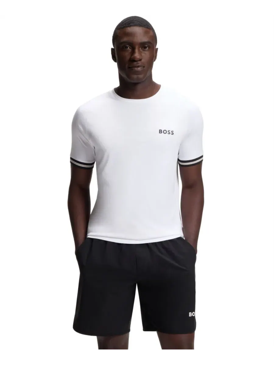 Футболка с принтом теннисного мяча Slim Fit Hugo Boss