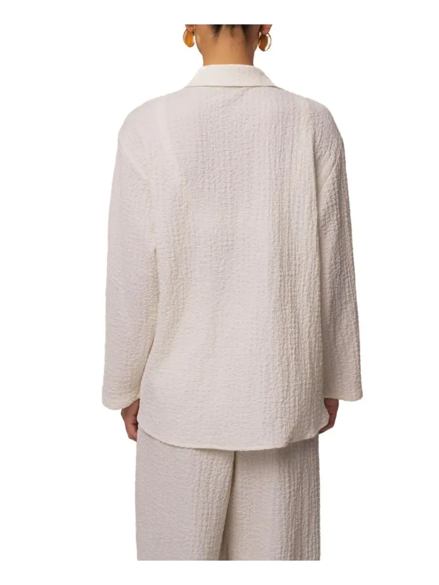 Блуза-туника с завязками спереди Unwind Tie-Front JLUXLABEL — изображение 3 из 10, белый