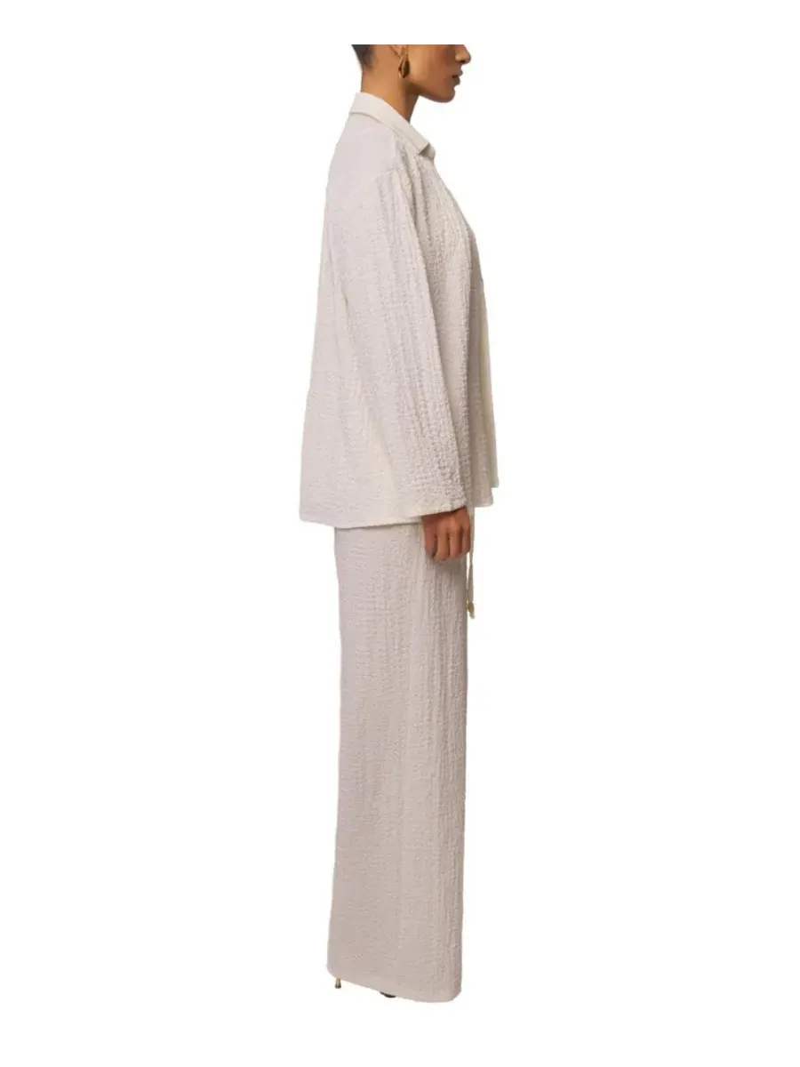 Блуза-туника с завязками спереди Unwind Tie-Front JLUXLABEL — изображение 6 из 10, белый