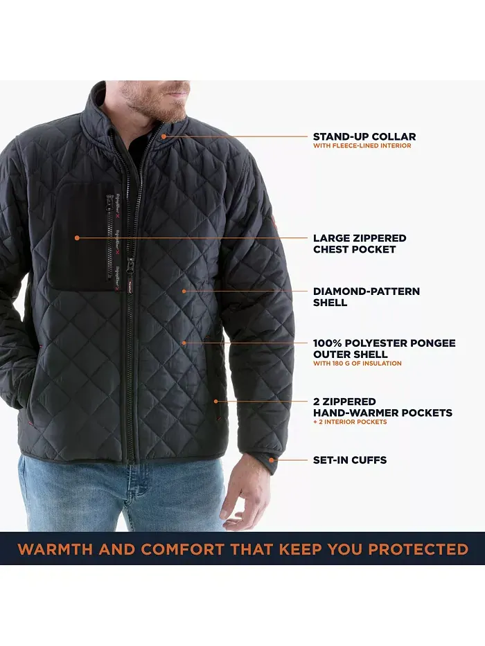Большая и высокая утепленная куртка EnduraQuilt Diamond с водоотталкивающим покрытием для холодной — изображение 4 из 4