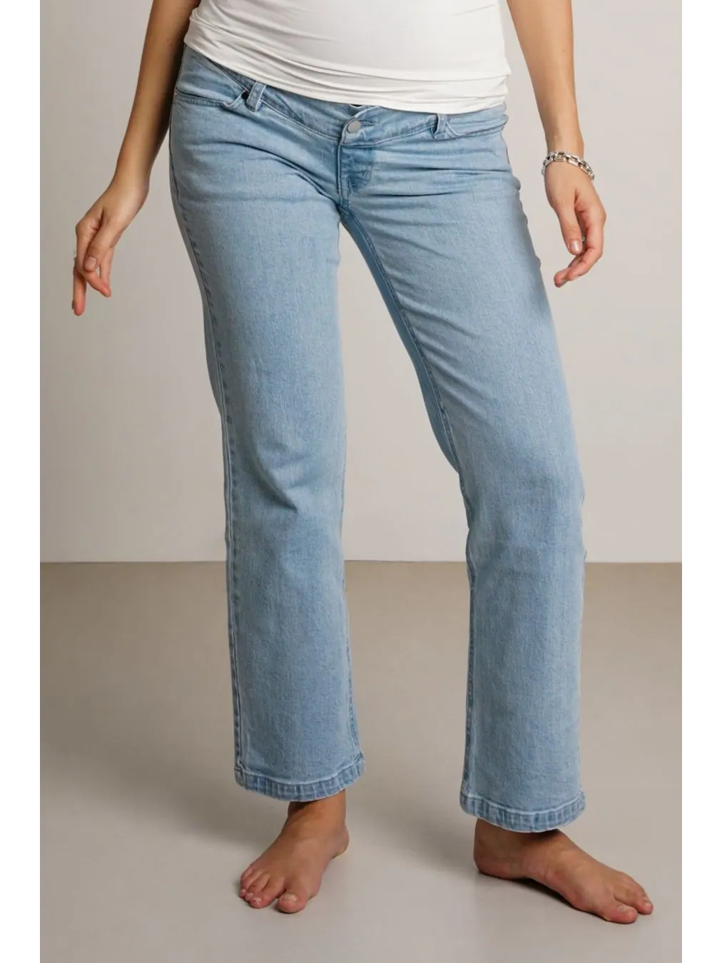 Джинсы прямого кроя Hailey для беременных NOM Maternity