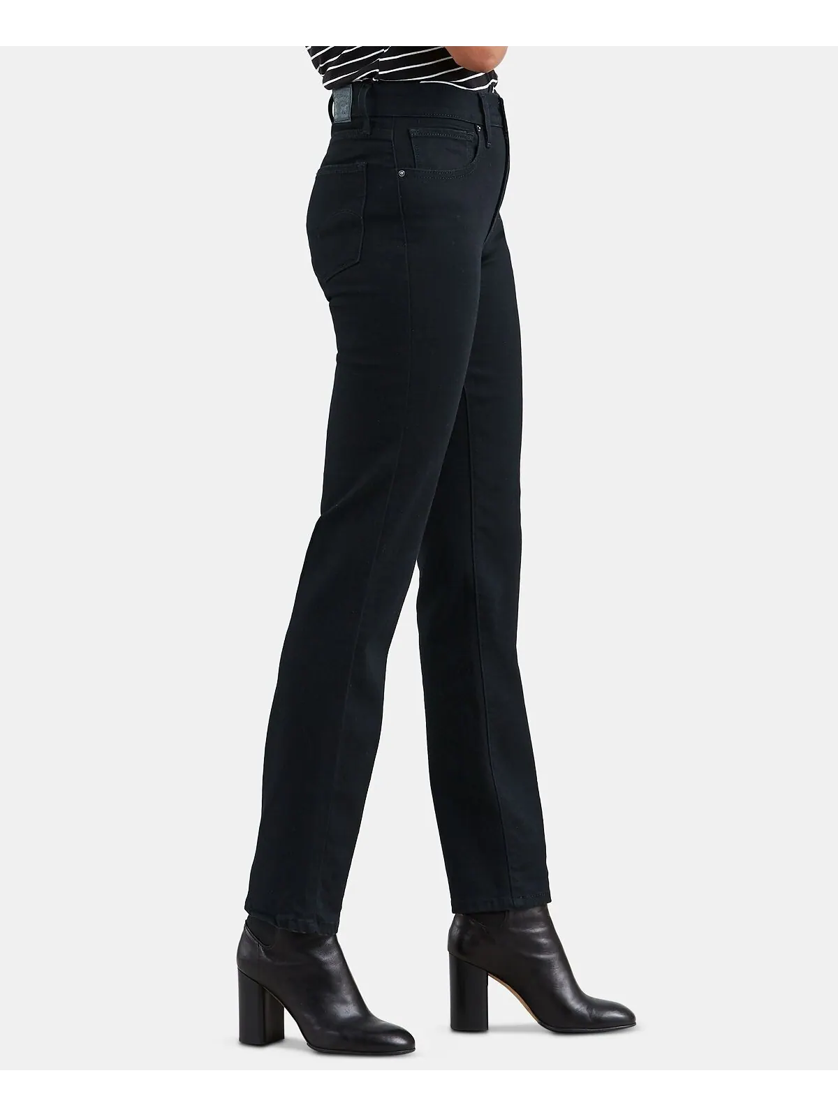 Женские джинсы Levi's 724 Straight-Leg — изображение 4 из 6, черный