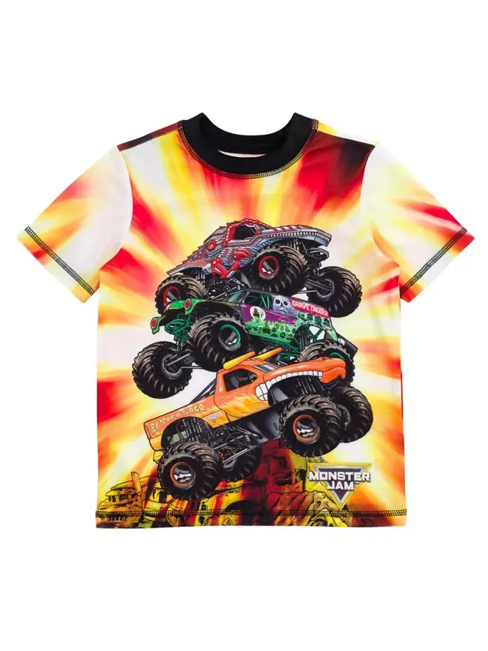 Детский комплект для плавания: худи-рашгард и шорты Boys Pullover Rash Guard and Swim Trunks Outfit — изображение 3 из 6