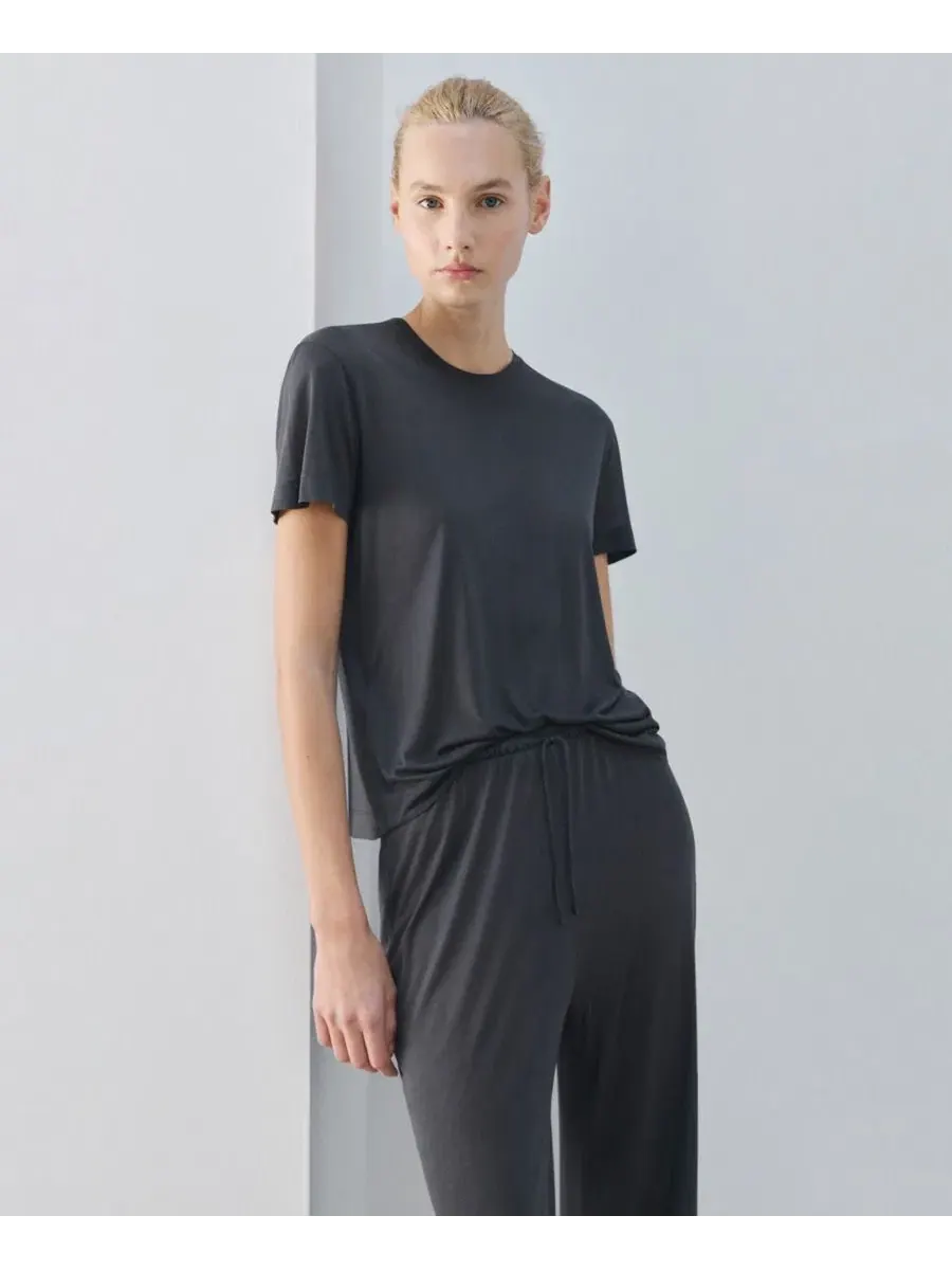 Пижамные брюки из микро-модала MANGO — изображение 4 из 6, темно-серый