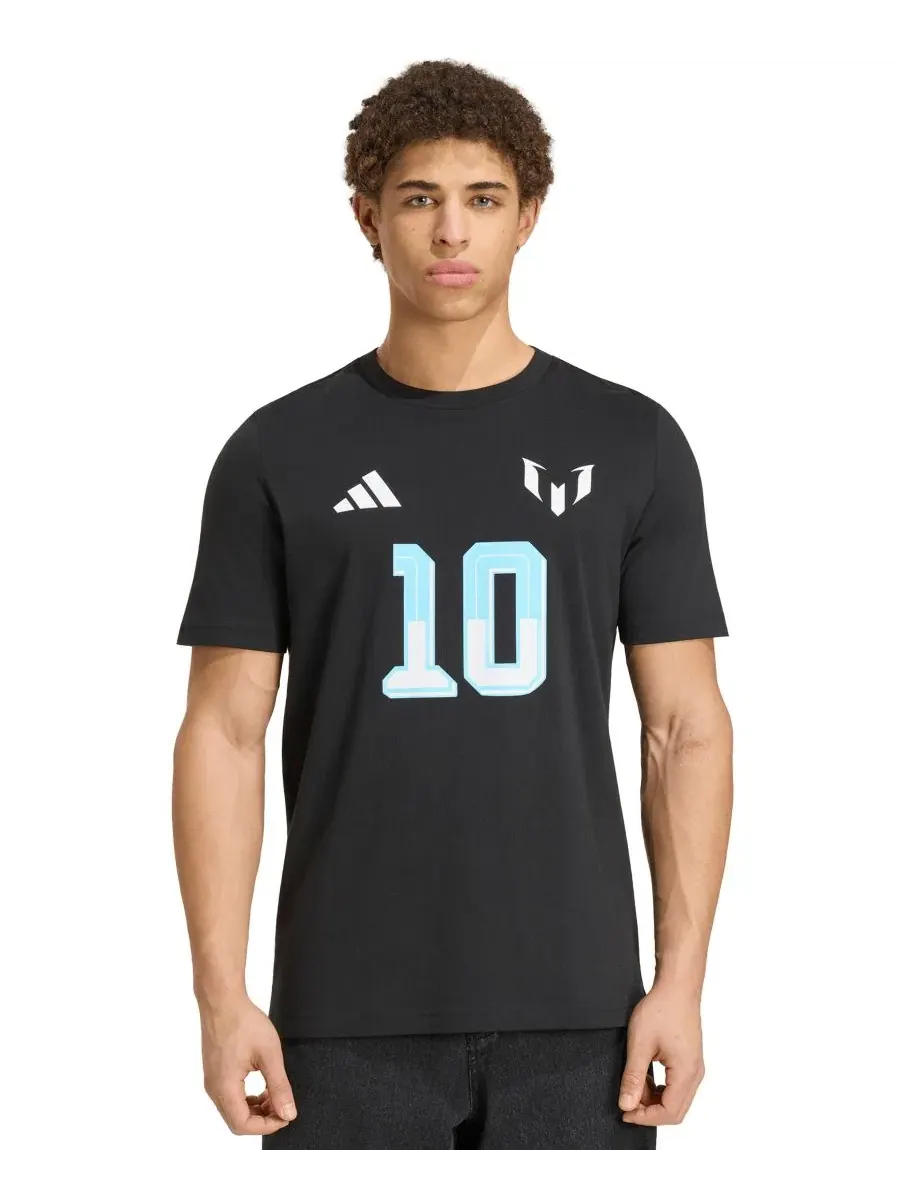 Футболка с коротким рукавом с принтом Messi Historic Crewneck adidas