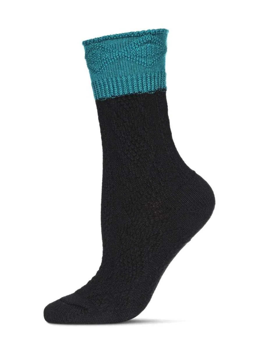 Женские носки Diamond Bits Soft-Fit Two-Tone Crew Sock MeMoi
