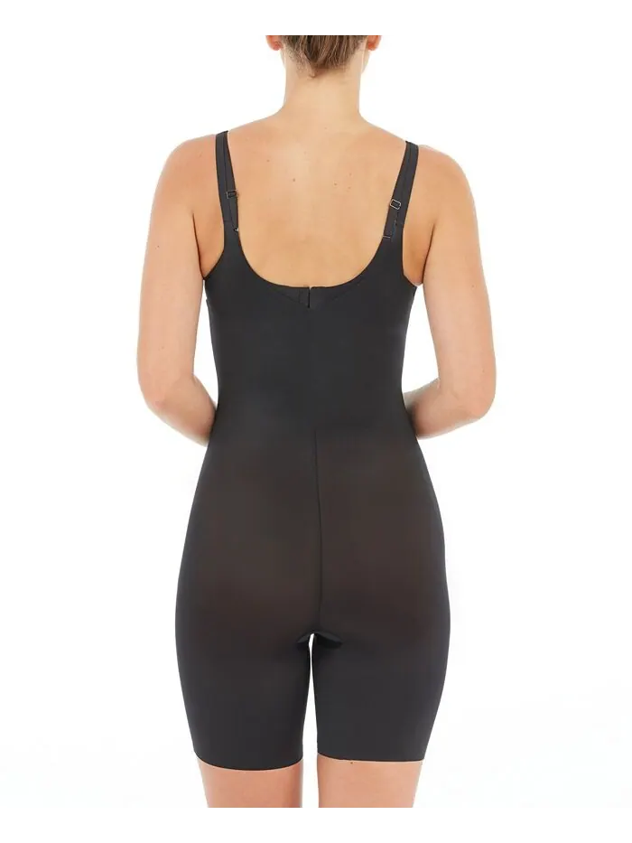 Женское боди Thinstincts 2.0 с открытой грудью и длиной до середины бедра SPANX — изображение 2 из 7, черный