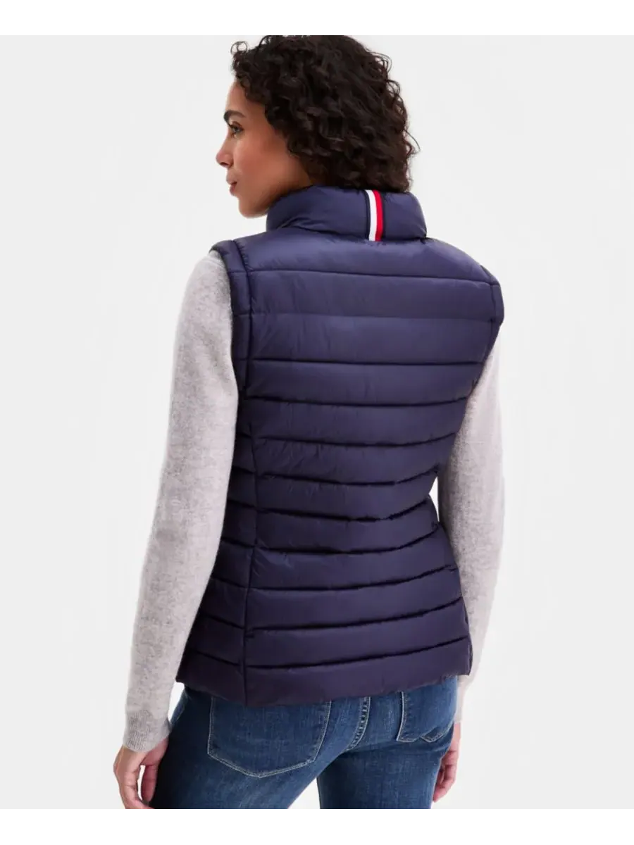 Женский пуховый жилет на молнии спереди Tommy Hilfiger — изображение 5 из 5, темно-синий