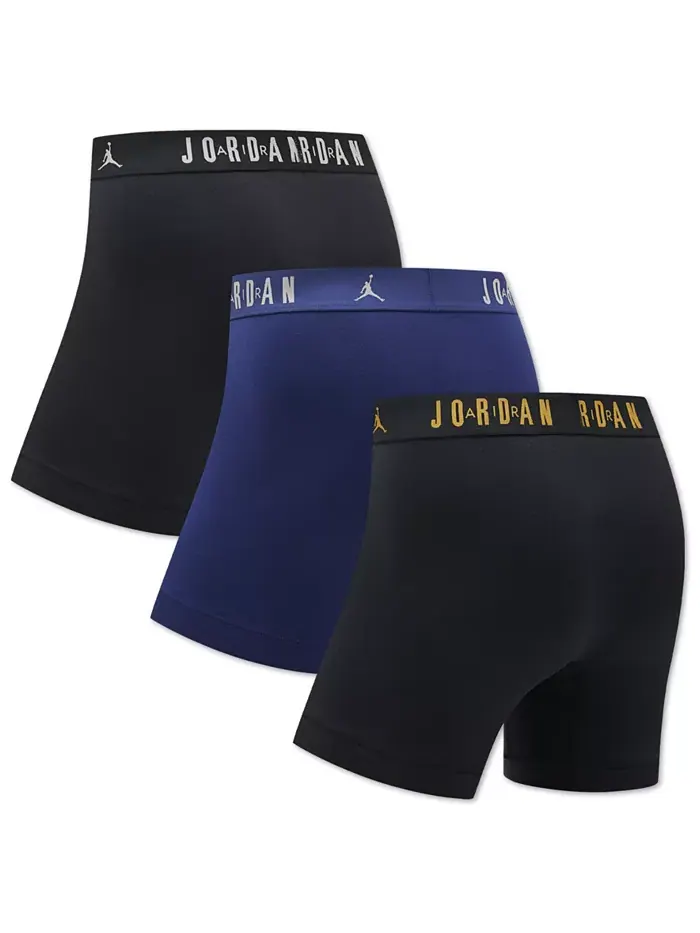 Мужские боксеры Flight Jersey из хлопка, 3 штуки Jordan — изображение 2 из 3, мульти