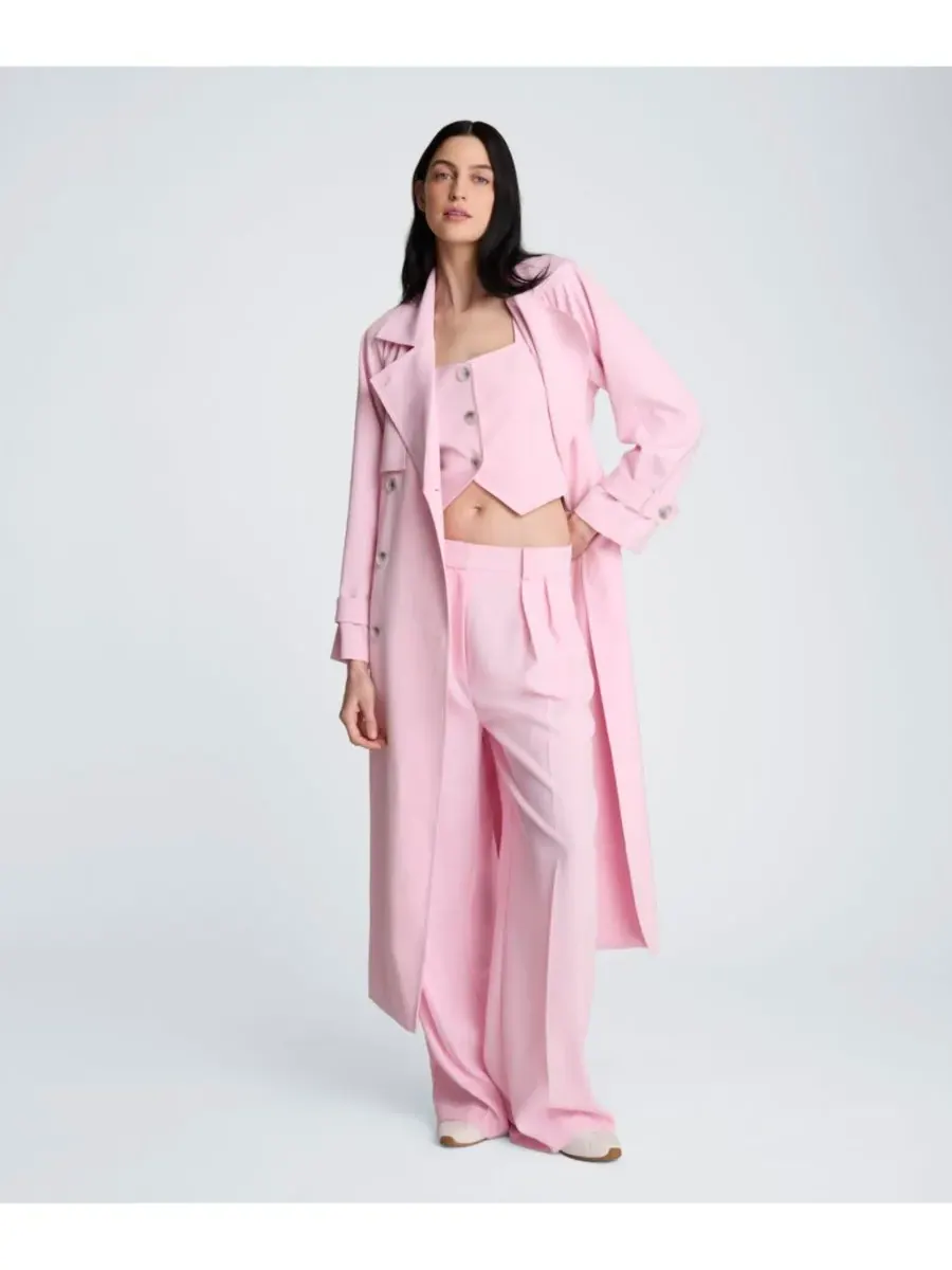 Женский тренч с длинными рукавами и воротником-стойкой Kenneth Cole