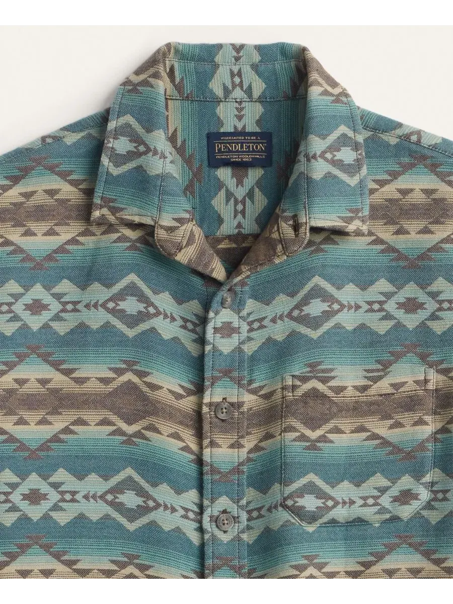 Мужская рубашка с коротким рукавом Pendleton — изображение 2 из 3, синий