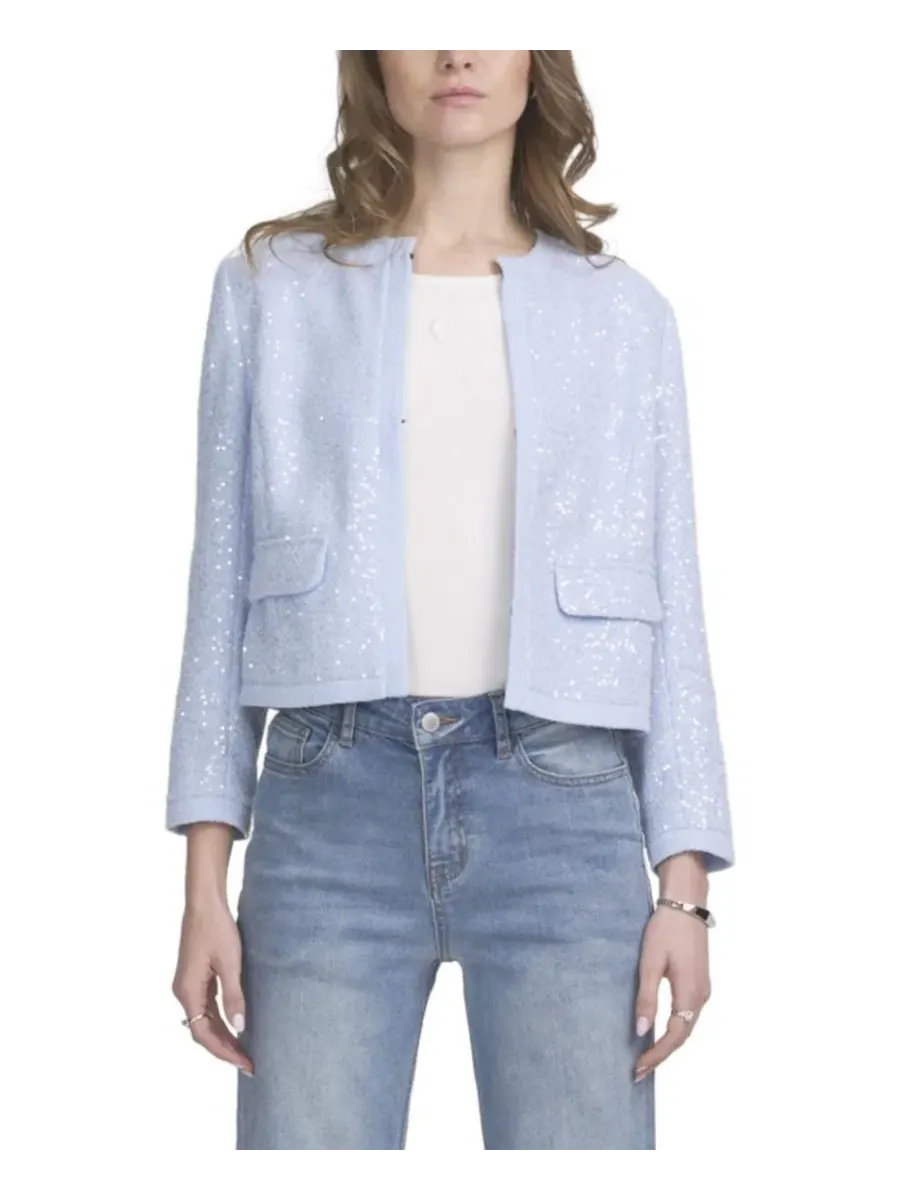 Женская куртка с пайетками Elle Collection — изображение 1 из 3, синий