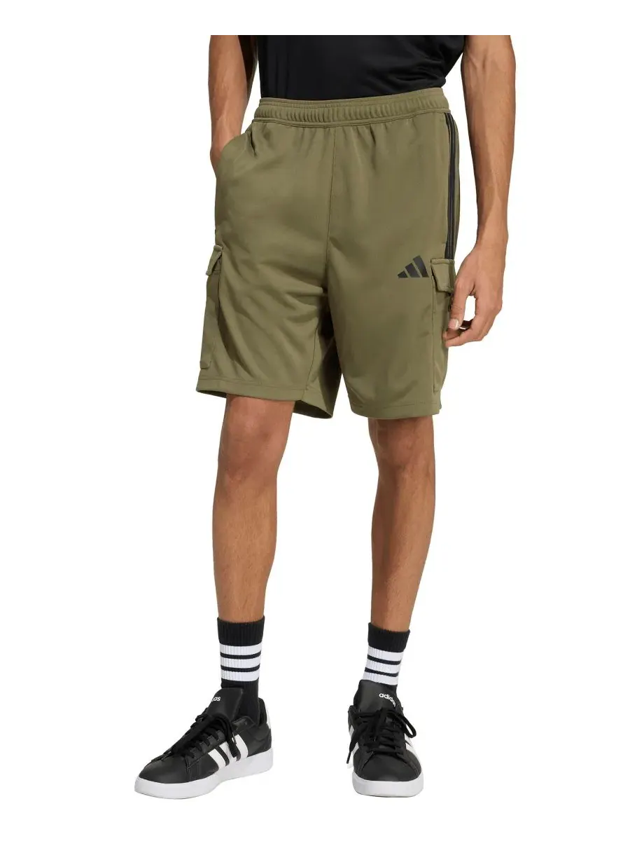 Мужские шорты-карго House Tiro Adidas — изображение 1 из 3, оливковый/черный