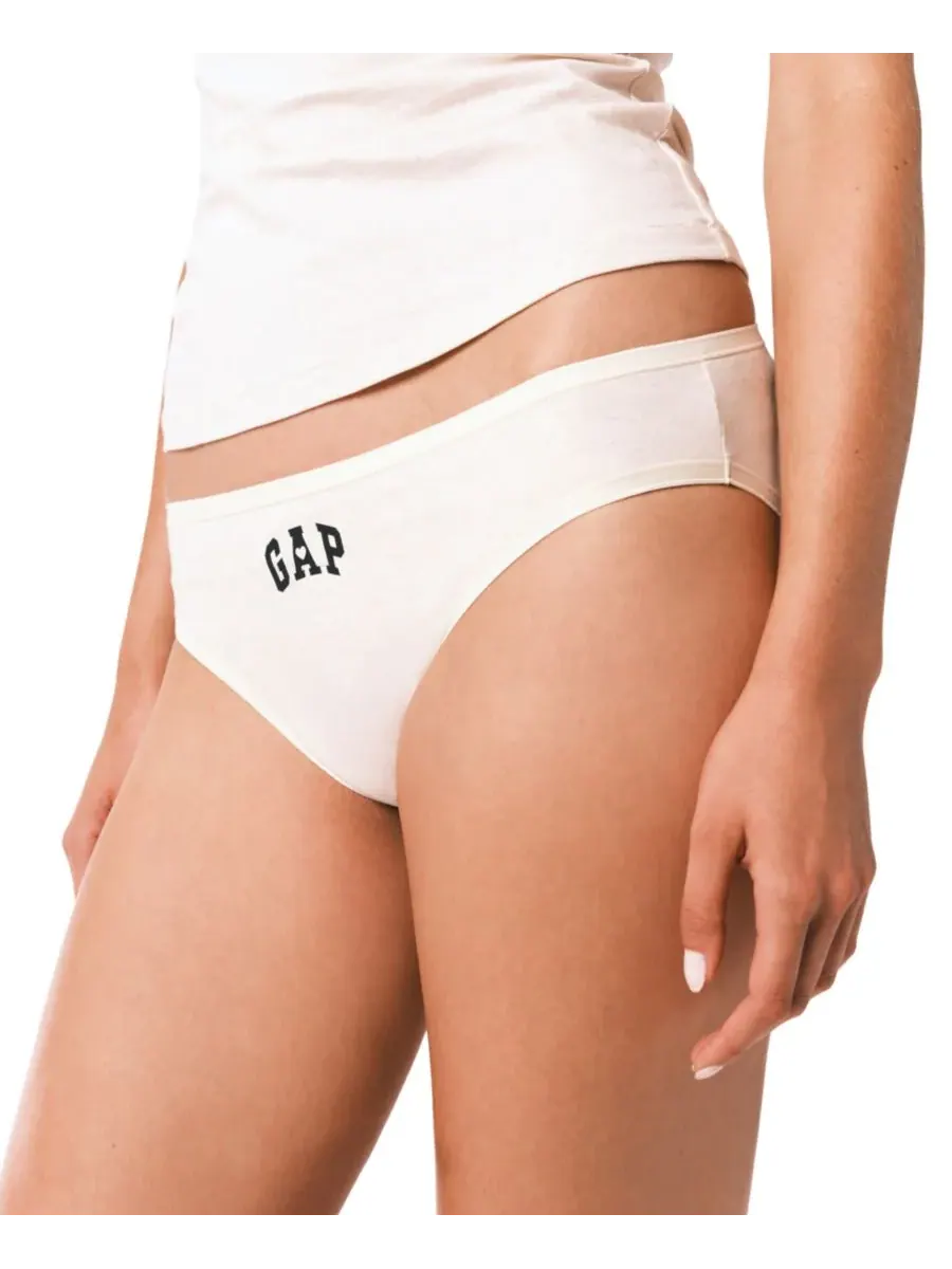 Женское хлопковое бикини GapBody GPW00274M, Oatmeal Heather Heart