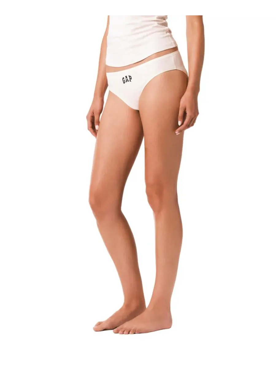 Женское хлопковое бикини GapBody GPW00274M, Oatmeal Heather Heart — изображение 3 из 10