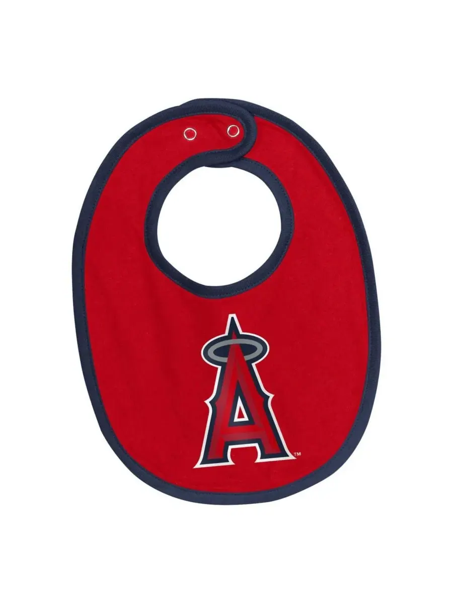 Комплект боди и аксессуаров с принтом Los Angeles Angels Outerstuff — изображение 3 из 4, белый