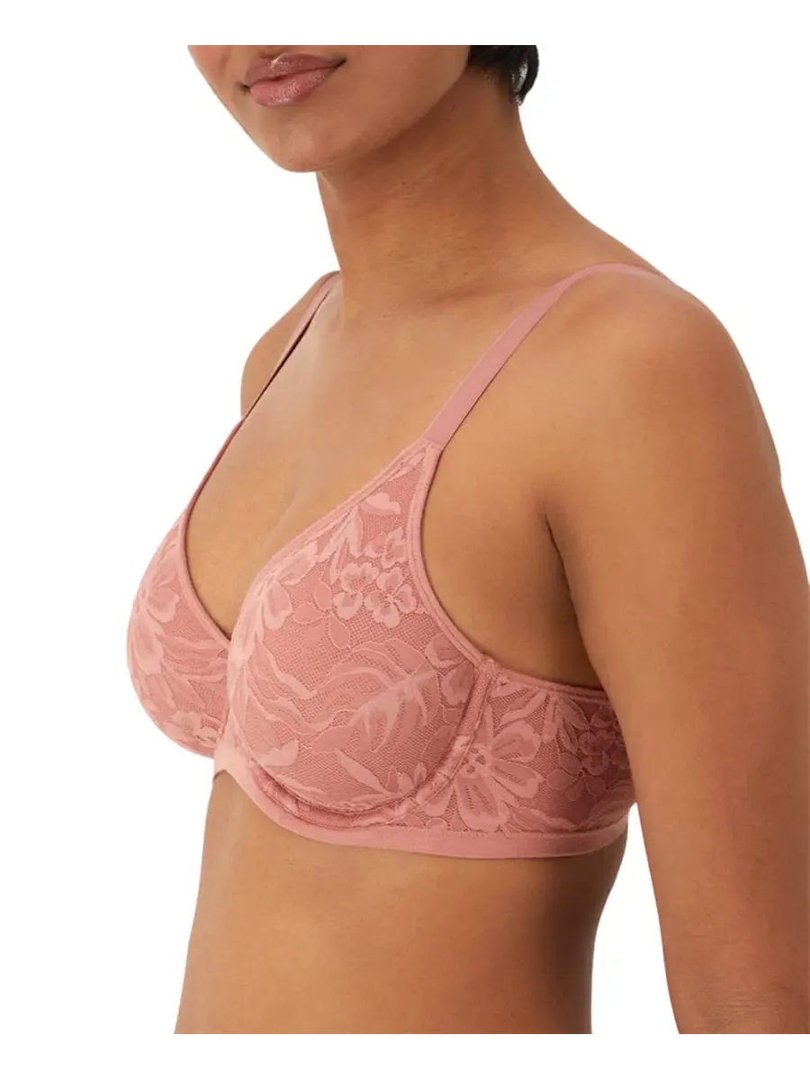 Комплект женского белья с кружевом Breathe Lace Bali — изображение 2 из 5, розовый