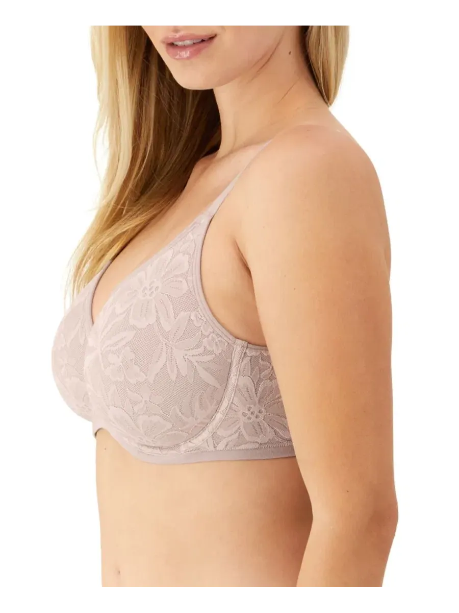 Бюстгальтер с косточками и трусы-слипы Bali Breathe Lace — изображение 2 из 6, прозрачный