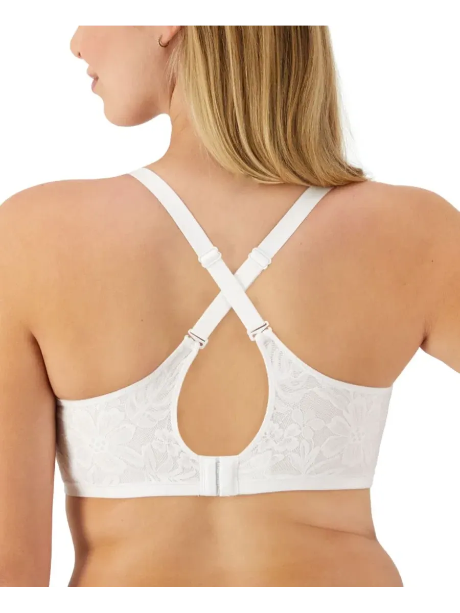 Бюстгальтер с косточками и трусы-слипы Bali Breathe Lace — изображение 8 из 10, белый