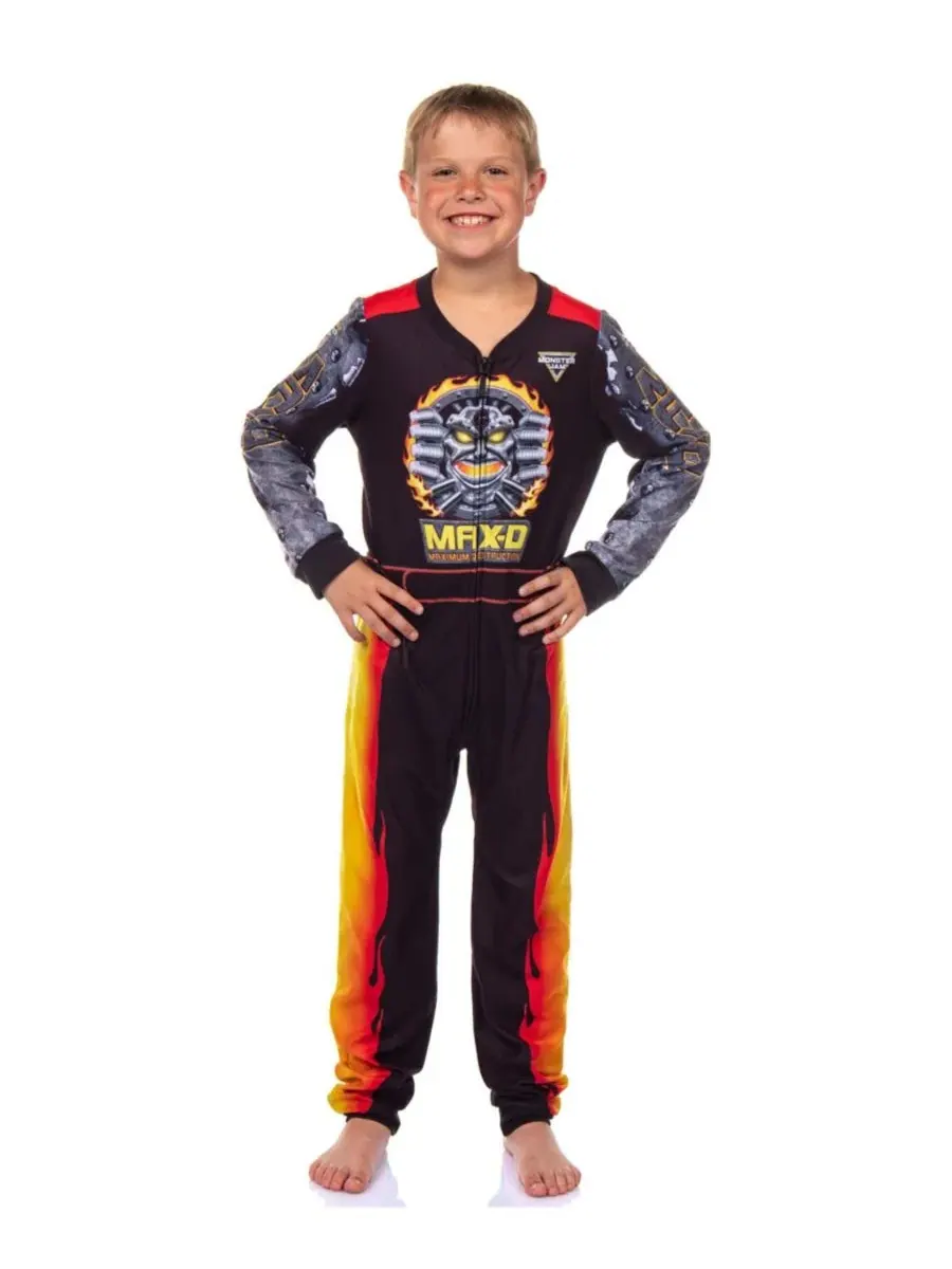 Комбинезон-пижама Monster Jam Max-D с капюшоном