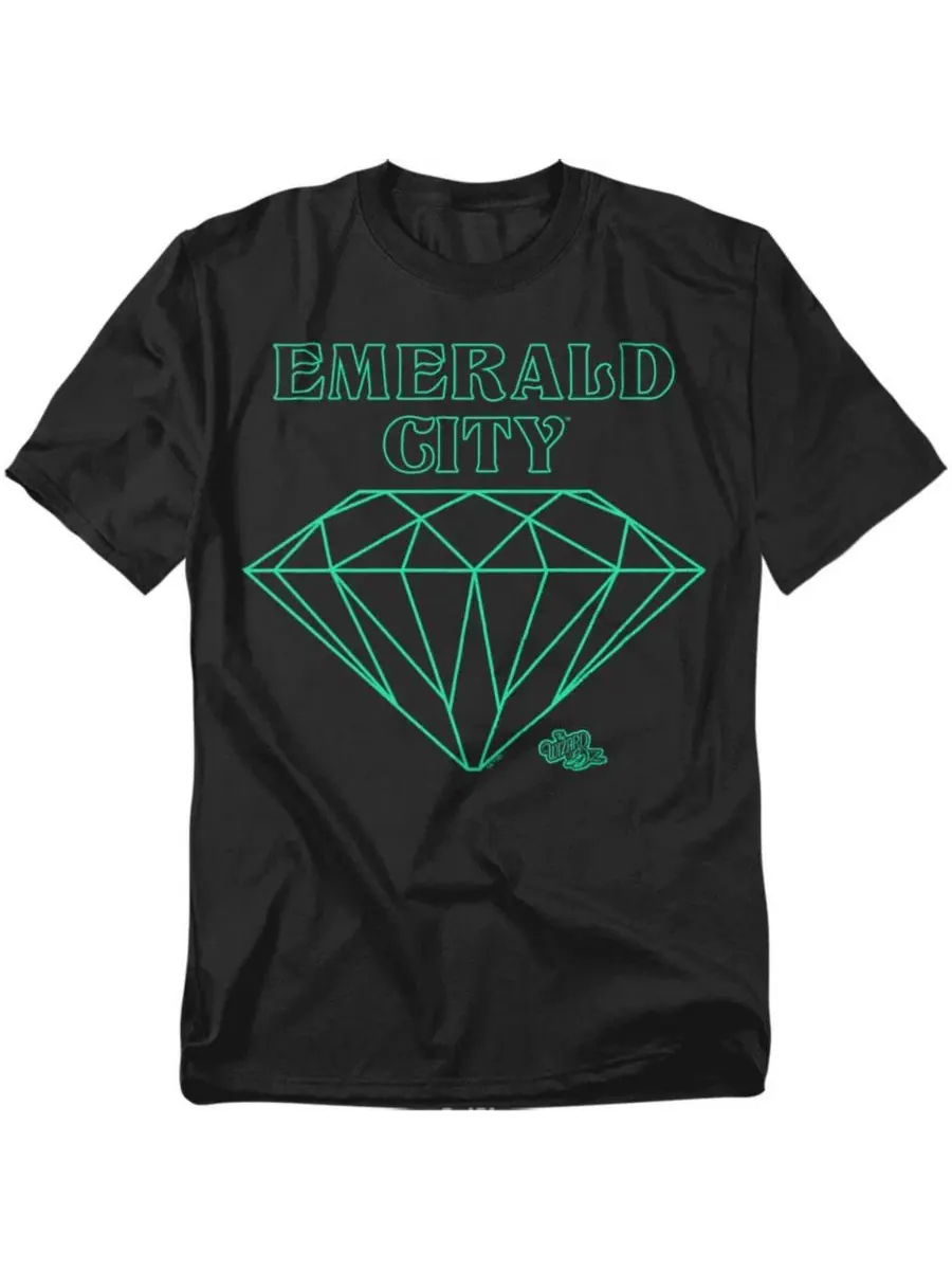 Футболка с принтом The Emerald City Line Logo Wizard Of Oz — черный