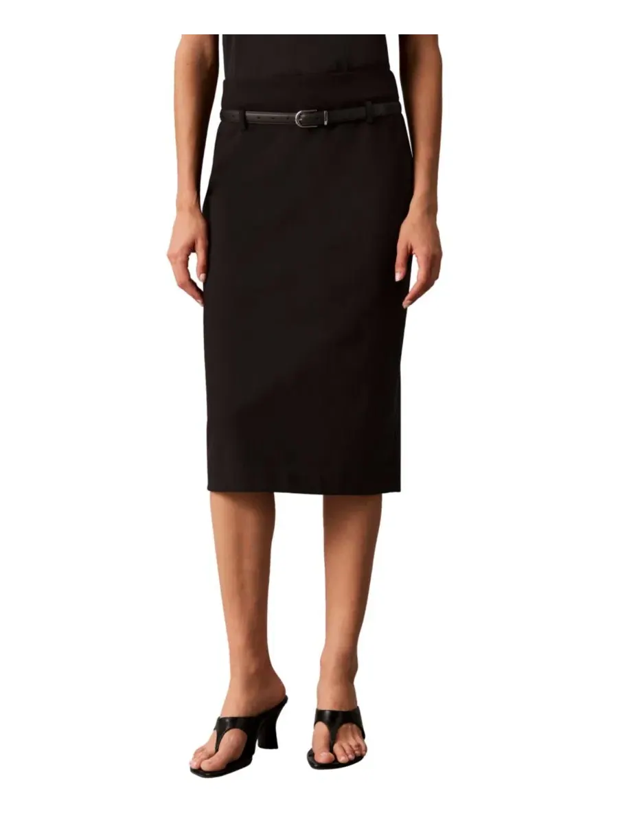 Юбка-карандаш миди с поясом Calvin Klein